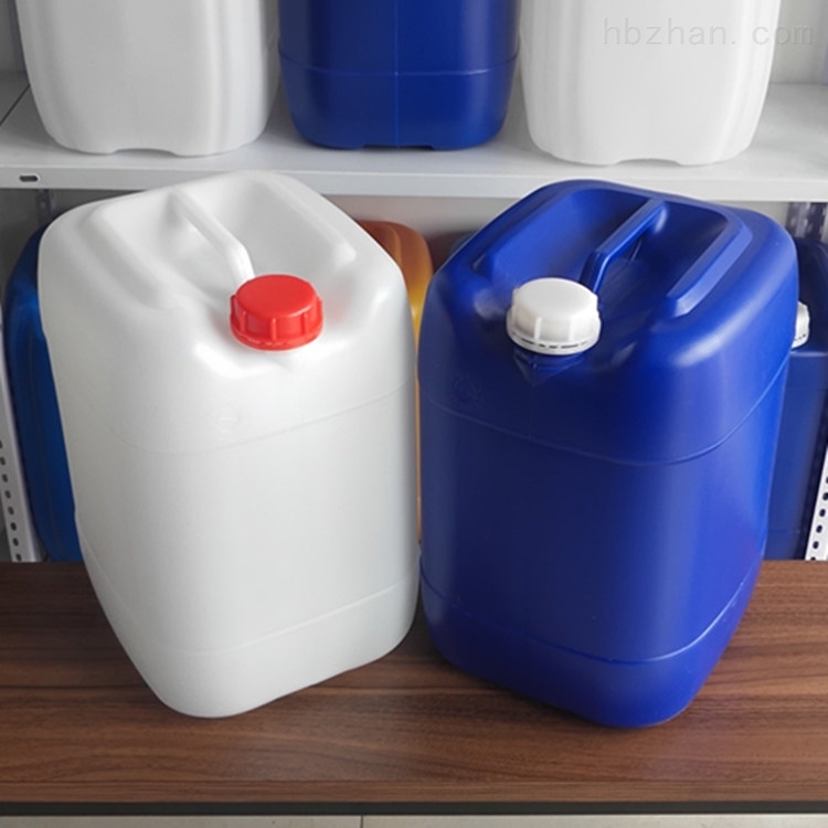 白色蓝色25公斤塑料桶堆码方形25l塑料桶,生产高品质25升塑料桶,纯