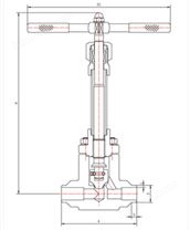 DJ61Y-350P低溫高壓截止閥（BW）