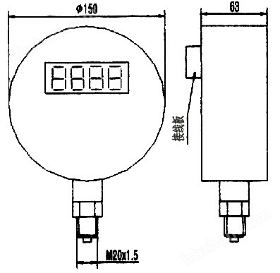 YBZ-150數(shù)顯壓力變送器 YBZ-150數(shù)顯壓力變送器