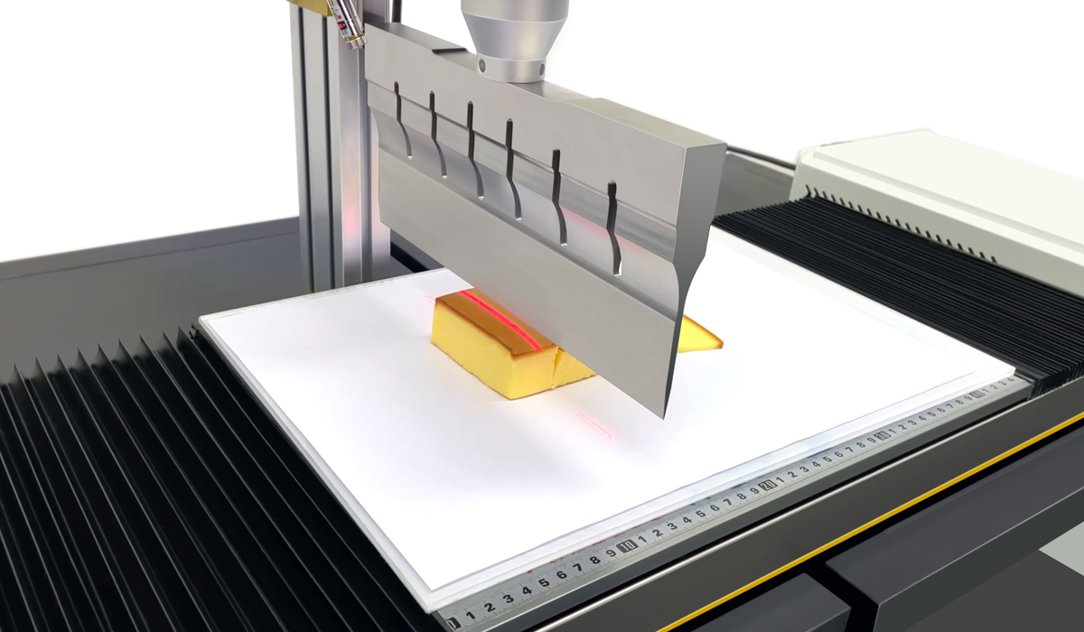 200mm-超声波粘性食品软糖果棉花糖香蕉片切割刀-超声波切割机—环保
